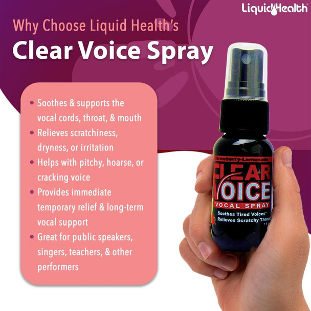 Liquidhealth Clear Voice Vocal Spray Strawberry Lemonade (3pack) Liquidhealth Clear Voice Vocal Spray Strawberry Lemonade (3pack)