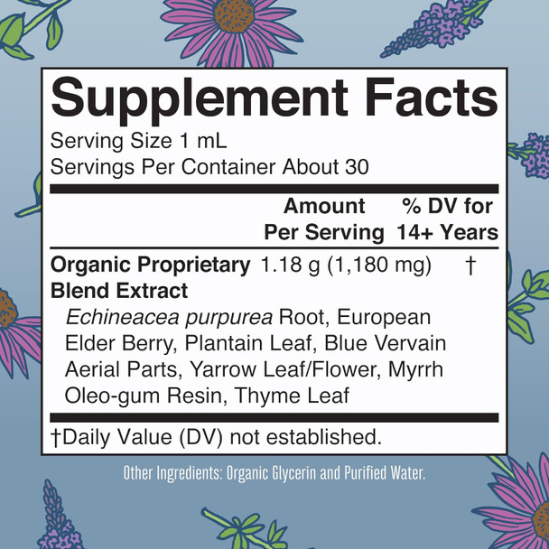 Maryruth Organics Lymphatic Support Drops by | USDA Organic Lymphatic Cleanse Immune Support Supplement| Lymphatic Support with Echinacea & Elderberry | Blue Vervain | Vegan | Non-GMO | 30 Servings
