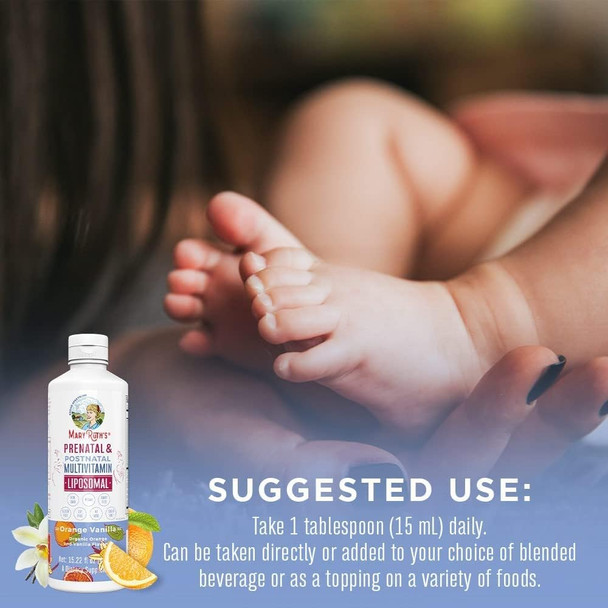 Maryruth Organics Prenatal & Postnatal Multivitamin for Women | Sugar | Formulated for Pre-Conception Pregnancy & Nursing | Prenatal Vitamins | Vegan | Non-GMO | Gluten | 30 Servings