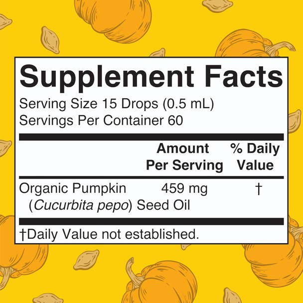 Maryruth Organics Pumpkin Seed Oil Cold Pressed | 2 Month Supply | USDA Organic Pumpkin Seed Liquid Drops for Men and Women | Urinary Health in Men | Sugar | Vegan | Non-GMO | 60 Servings