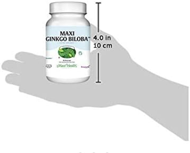 Maxi Health Ginkgo Biloba - Brain and Circulation Formula - 90 Capsules - Kosher (QGB)