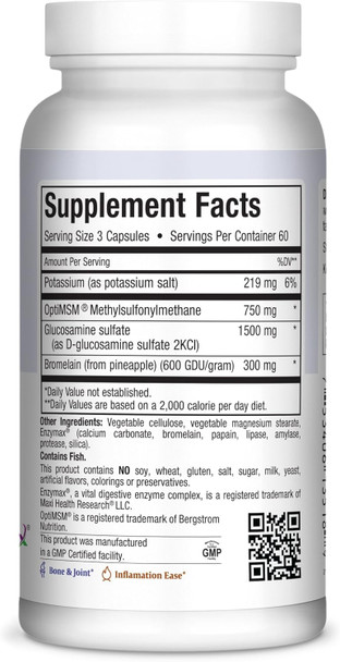 Maxi Health Super Glucosamine Complex - Joint Formula - with MSM - 180 Capsules - Kosher
