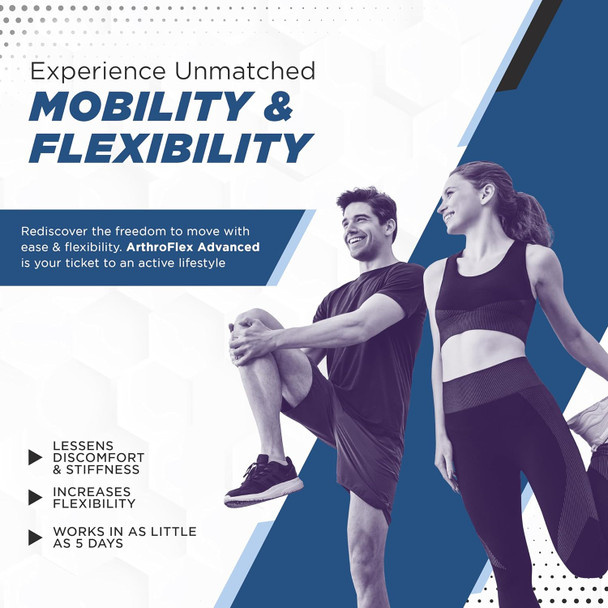 Maxlife Naturals Advanced Joint Support Supplement for Men & Women - Joint Health Supplement - Flexibility & Strength - Discomfort Relief - 30 Servings with Type II Collagen Turmeric Curcumin Boswellia Serrata