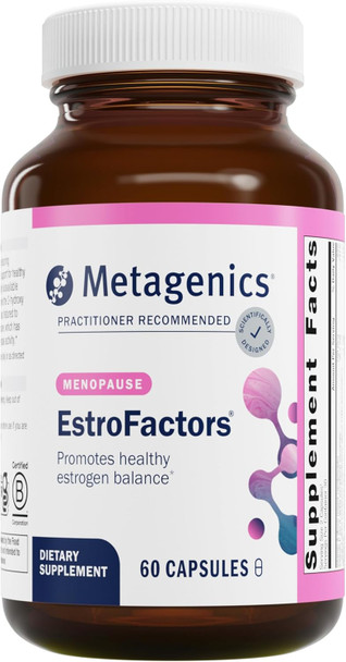 Metagenics Estrofactors - Estrogen Metabolism Support - Estrogen Detox - with Beta-Carotene Curcumin & More - Non-GMO & Gluten - 60 Count