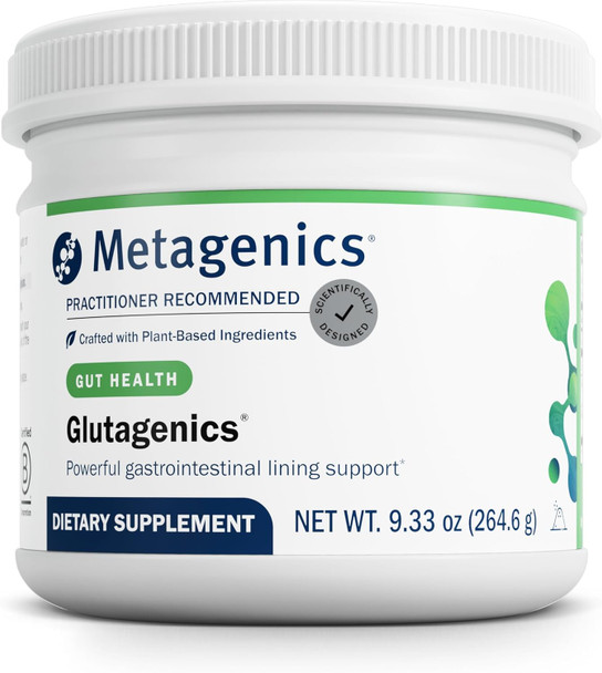 Metagenics Glutagenics - for Immune Support Gut Health & Proper Digestion - with L-Glutamine Aloe Powder & DGL - Amino Acid Supplement for Men & Women - 60 Servings - 9.33 Oz