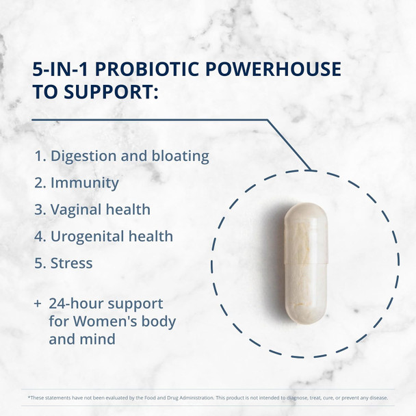 Metagenics Ultraflora Complete Women's Probiotic - 5-in-1 Multi-Benefit Probiotic for Women - Supports Digestive Immune Vaginal Urogenital Health - 30 Capsules