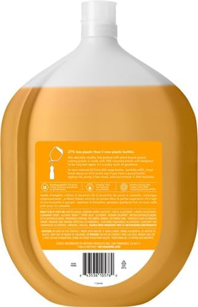 Method Gel Dish Soap Refill Clementine Recylable Bottle Biodegradable formula 54 Fl Oz (Pack of 2)