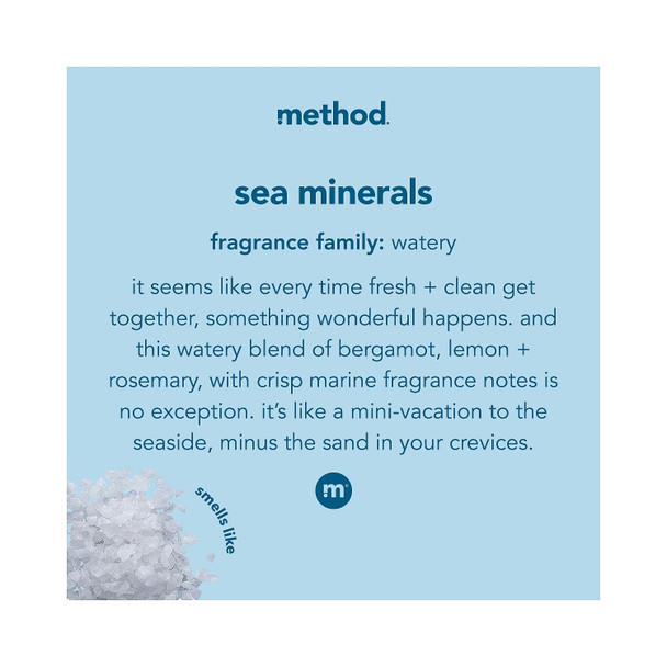 Method Gel Hand Soap Refill Sea Minerals Biodegradable Formula 34 Fl Oz (Pack of 1)