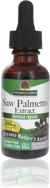 Nature'S Answer Alcohol Saw Palmetto Berry 1 Fluid Ounce (2 Pack) | Prostate Support | Natural Urinary Health | Promotes Hair Growth