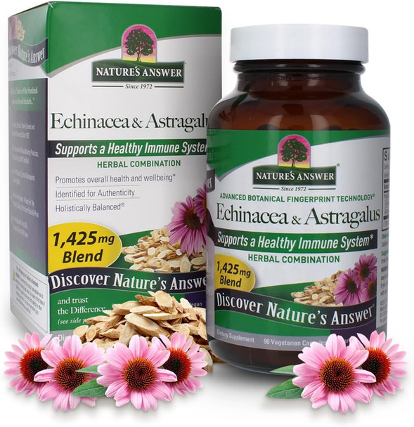 Nature'S Answer Echinacea/Goldenseal (Herb & Root) Vegetarian Capsules 60-Count
