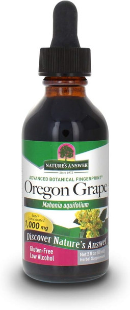 Nature'S Answer Oregon Grape Root with Low Organic-Alcohol 1oz Extract | Supports Overall Wellness | Vegan Non-GMO Gluten Kosher | Single Count
