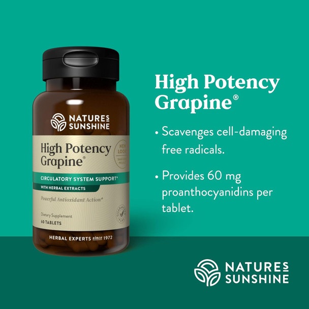 Nature'S Sunshine Grapine High Potency 60 tabs Nature'S Sunshine Grapine High Potency 60 tabs