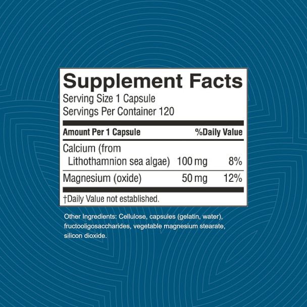 Nature'S Sunshine Sea Calcium 120 Capsules | Promotes Bone and Teeth Health Offsets Body Acidity and Helps Maintain PH Levels