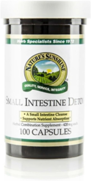 Nature'S Sunshine Small Intestine Detox 100 Capsules | Natural Formula Soothes Digestive Tissue and Helps with the Breakdown of Proteins