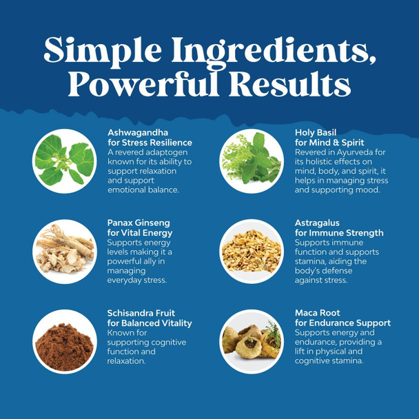 Natures Craft Herbal Adaptogen Mood Support Supplement - Calming Adaptogens Supplement for Stress & Cortisol Management with Ashwagandha Rhodiola Rosea & Maca Root - Vegan Non GMO & Daytime Friendly -120ct