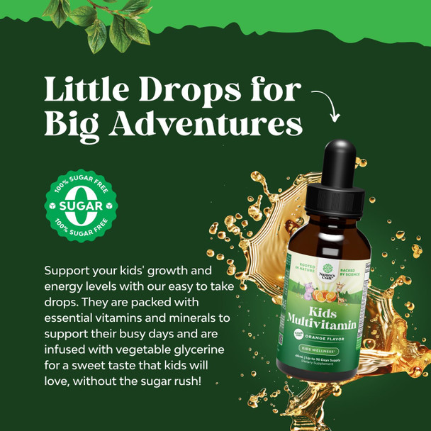 Natures Craft Liquid Multivitamin for Kids Immunity Support - Yummy Toddler Multivitamin Supplement with a C D3 E B6 and D3 Liquid Vitamins for Kids of All Ages - High Absorption Kids Liquid Multivitamin (2 Pack) Natures Craft Liquid Multivitamin for Kids Immunity Support - Yummy Toddler Multivitamin Supplement with a C D3 E B6 and D3 Liquid Vitamins for Kids of All Ages - High Absorption Kids Liquid Multivitamin (2 Pack)