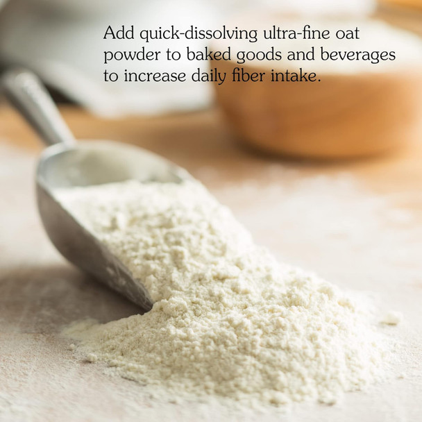 Nunaturals Oat Fiber Powder All Natural Non-GMO Supports Digestive Health 5 lbs