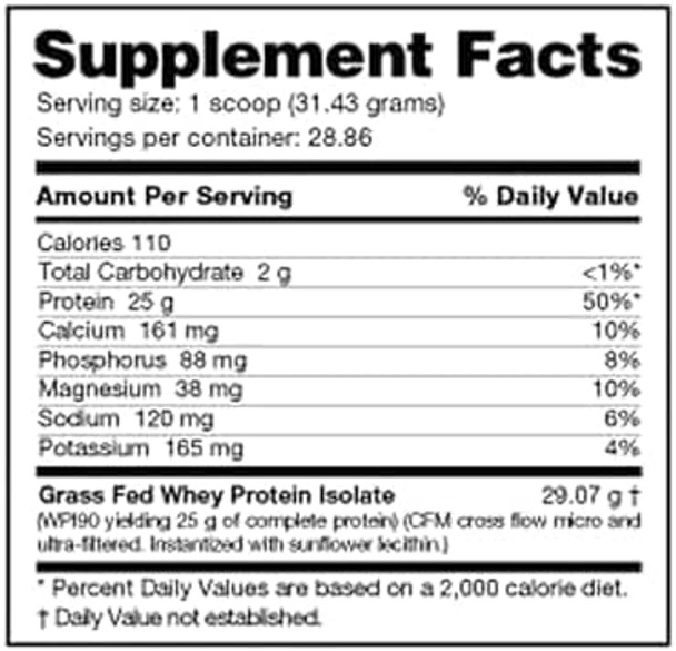 Nutrabio Grass Fed Whey Isolate Protein Powder - 25G of Protein Per Scoop - Sugar Natural Lean Muscle Protein Supplement - Chocolate Mikshake - 2 Pounds 29 Servings.
