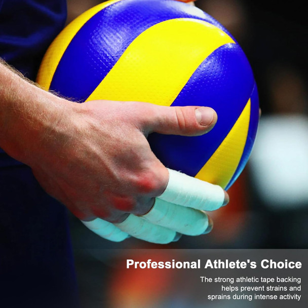 Ok Tape Athletic Sports Tape（4 Packs) - 45ft Per Roll Very Strong Tape for Athlete & Sport Trainers & First Aid Injury Wrap Perfect for Fingers Ankles Wrist on Bat Hockey Stick - Black