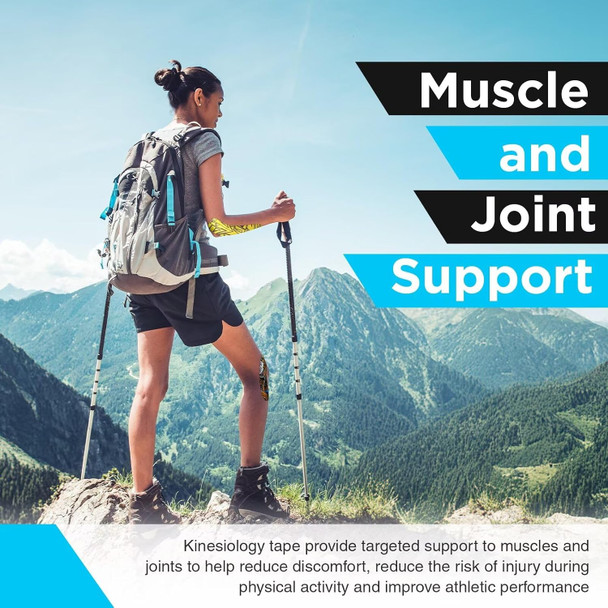 Ok Tape Digtal Printed Kinesiology Tape (LT)+ Shears - Bandage Scissors (Black)