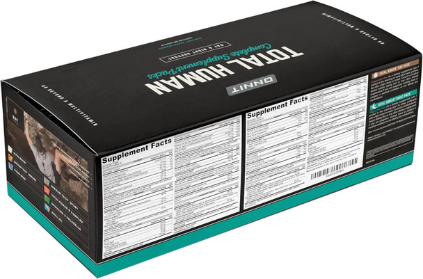 Onnit Premium Alpha Brain Bundle - Nootropic Brain Supplement (90 Count) for Focus Concentration & Memory + Total Human Day and Night Vitamin Packs for Men and Women (30-Day Supply)