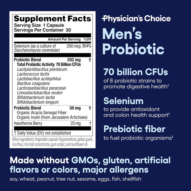 Physician'S Choice Mens Stress Bundle - KSM-66 Ashwagandha + Mens Proboiotic (70b probiotic)