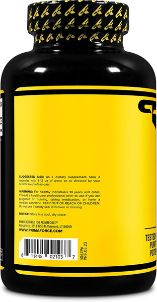 Primaforce L-Arginine (300 Capsules 150 Servings / 1000 mg L-Arginine Per Serving) | Extra Strength Amino Acid Supplement for Men and Women - Gluten Non-GMO