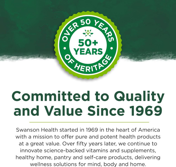Swanson Amino Acid L-Glutathione 100 Milligrams 100 Capsules 3 Pack