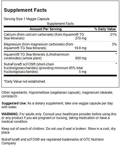 Swanson Aquamin Sea Minerals: Red Mineral Algae 60 Veg Capsules (2 Pack)