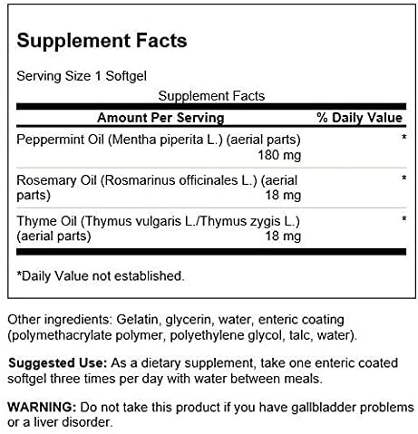 Swanson Peppermint Oil Combination 100 Sgels (2 Pack)