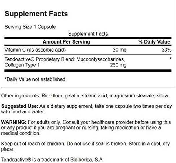 Swanson Tendon Support Formula with Tendofit 60 Capsules