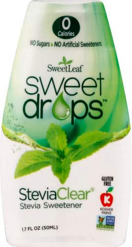 Sweetleaf Sweet Drops Liquid Stevia Sweetener SteviaClear 1.7 Ounce (SD-CLR)