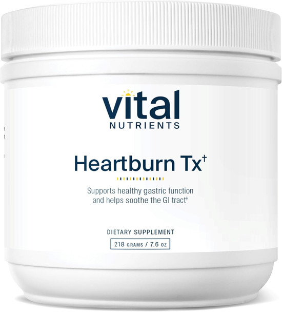 Vital Nutrients Heartburn Tx | Supplement Helps Decrease Occasional Heartburn and Indigestion | with Glycine Glutamine and Licorice Root | Vegetarian | Gluten Dairy and Soy | 50 Servings