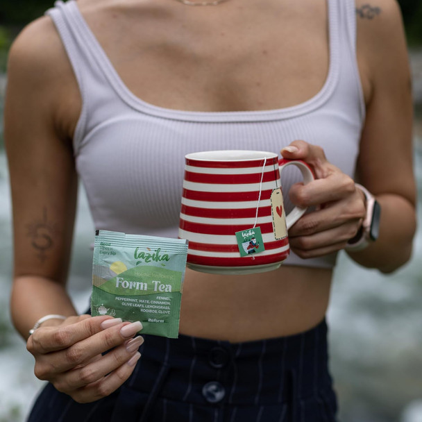 Lazi̇ka Lazika Herbal Tea Variety Pack Holistic Wellbeing Tea Assortment Tea Sampler Set Assorted Tea Variety Pack with Pyramid Tea Bags Herbal Teas Tea Set 54 Counts