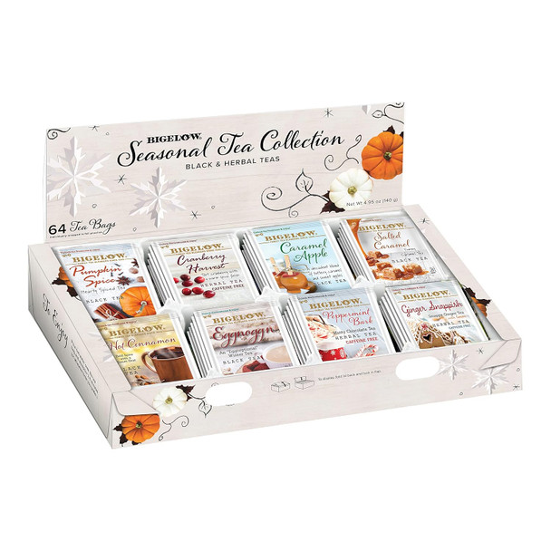 Bigelow Tea Seasonal Collection Variety Box Sampler 64 Tea Bags (Pack of 1)