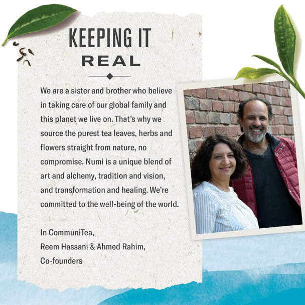 Numi Organic Tea Decaf Ginger Lemon 16 Count Box of Tea Bags Decaf Green Tea (Packaging May Vary)