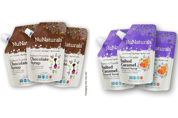 Nunaturals Bundle & Save. All Natural Chocolate Syrup 3 Pack 6.6 Ounce + Salted Caramel Syrup 3 Pack 6.6 Ounce together in one convenient Bundle…