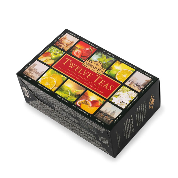Ahmad Tea Variety Box 60 Foil Enveloped Teabags Twelve Teas 1 Count