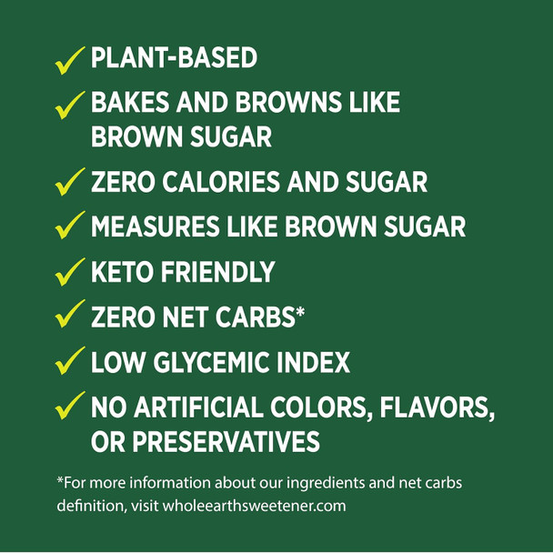 Whole Earth Sweetener Co. Whole Earth Allulose Baking Blend Brown Sugar Substitute 12 Ounce Bag
