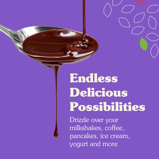 Nunaturals Stevia Syrup Sugar- Sweetener Plant-Based Sugar Substitute Zero Calorie Sugar- Syrup Chocolate 6.6oz (3-Pack)