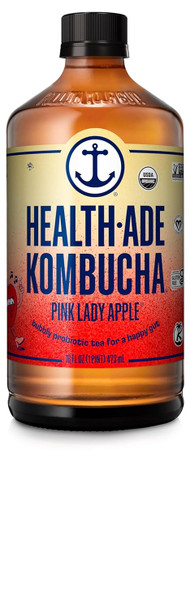 Health-Ade Pink Lady Kombucha Bottle 16 Fl Oz