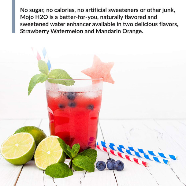 Biotrust Mojo H2O Natural Water Enhancer Drops B Vitamins And Electrolytes Sugar- Zero Calories Naturally Flavored & Sweetened (Strawberry Watermelon 4 Pk)