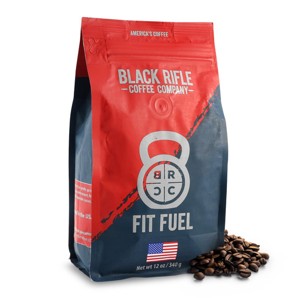 Black Rifle Coffee Company Fit Fuel (Medium Roast) Whole Bean Coffee 12 Ounce Bag Of Coffee Beans Medium Roast Coffee Beans Delicious Combination Of Bold And Smooth Flavors And A Malt Finish