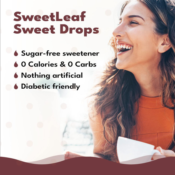Sweetleaf Stevia Sweet Drops Cola - Liquid Stevia Drops Sweetener Zero Calorie Non-GMO Flavored Stevia Liquid Sugar Substitute for Sugar- Sodas Mixed Drinks 2 Fl Oz