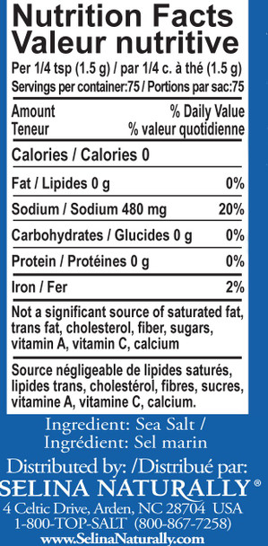 Celtic Sea Salt Light Grey Grinder 3 oz White Celtic Sea Salt Light Grey Grinder 3 oz White