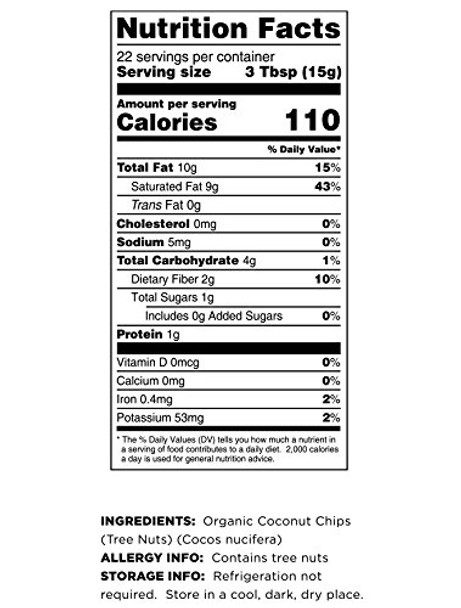 Terrasoul Superfoods Organic Toasted Coconut Chips 12 Oz - Unsweetened | Unsalted | Perfectly Toasted Flakes