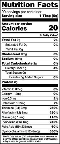 Terrasoul Superfoods Premium Nutritional Yeast Flakes 16oz - Fortified | Gluten | Non-GMO | Vegan