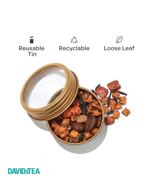 Davidstea David’s Top Teas Sampler Loose Leaf Tea Set Assortment of 12 Fan Favourite Teas 109 g / 3.8 oz