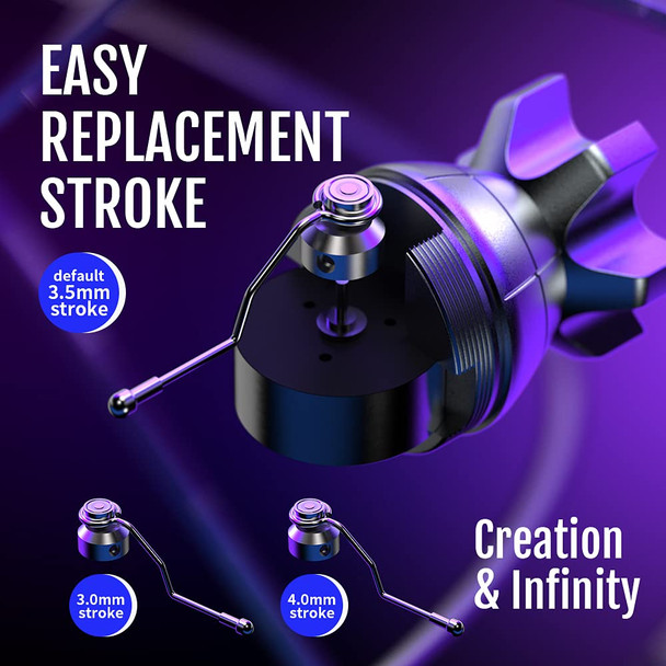 Stigma Rotary Tattoo Machine Short Pen Cnc Carved Coreless Germany Motor With 2 Stroke Cam 0~4Mm Tattoo Battery 20Pcs Tattoo Cartridge Needles Em146Kitp199-7