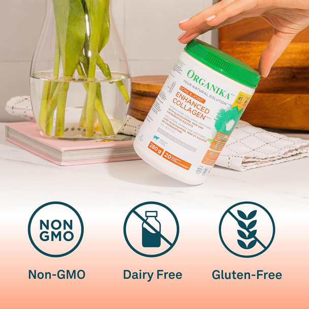 Organika Enhanced Collagen Bone And Joint Powder- With Glucosamine, Msm, Chondroitin Sulfate, Vitamin D3 And K2- Help Restore Bone And Joint Health- 280G,1